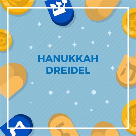 Flat Hanukkah Dreidel Vector Background Illustration 273932 Vector Art ...