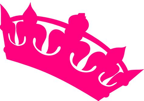 Pink Tilted Tiara Clip Art at Clker.com - vector clip art online ...