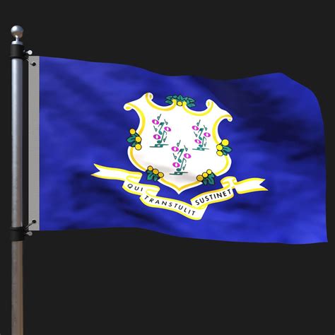 Flag of Connecticut - 3D Model by ERTAN ZORLU