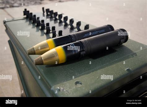 Apache 30mm M230 chain gun rounds Stock Photo: 23399108 - Alamy