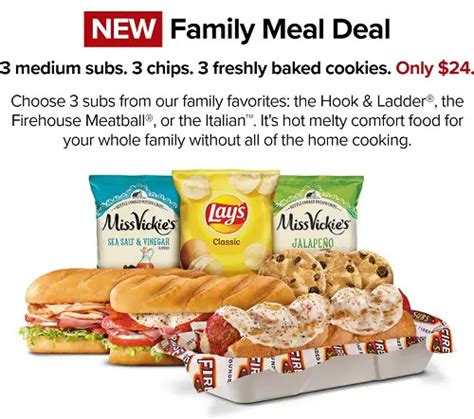 Firehouse Subs Family Meal Deal | EatDrinkDeals