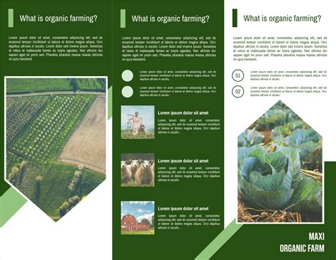 Organic Farming Introduction Brochure | Brochure Template