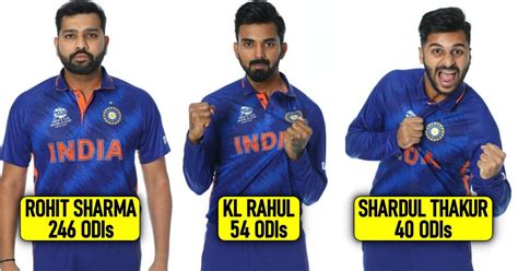 India squad for ICC Cricket World Cup 2023 and their ODI experience