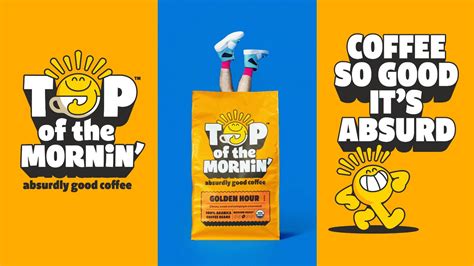 Earthling Studios Redesigns Jacksepticeye's Top Of The Mornin' Coffee Brand | Dieline - Design ...