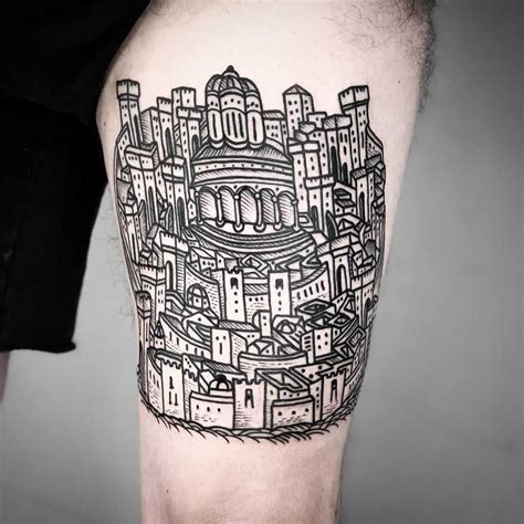 Jerusalem tattoo by tattooist MAIC - Tattoogrid.net