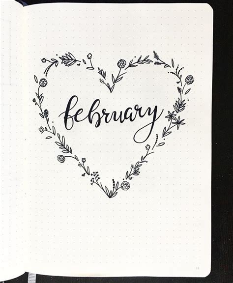 February Bullet Journal Page Spreads — Sweet PlanIt