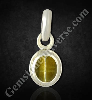 Srilankan Chrysoberyl Catâ€™s Eye Pendant â€“ Powerful Ketu Energies