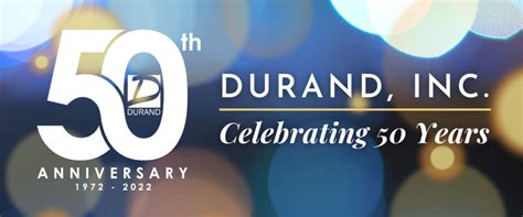 Durand’s 50th Anniversary – Durand, Inc.