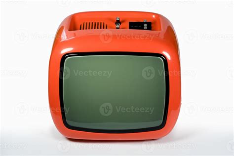 Retro orange TV 1244810 Stock Photo at Vecteezy