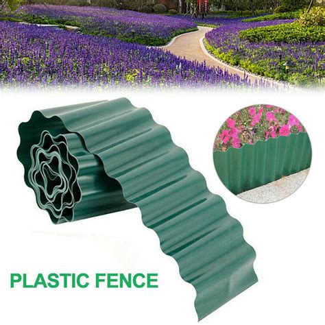 SPRING PARK 10/15/20cm Garden Plastic Fence Edging, Garden Decorative ...