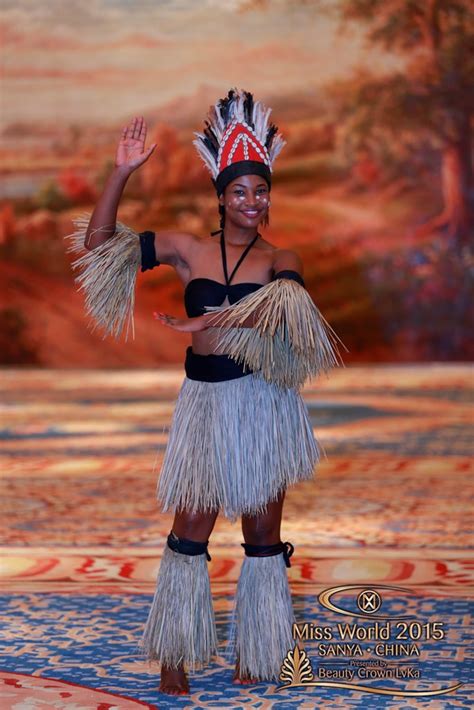 See the African Queens at Miss World 2015 in their Traditional Dance Costumes - BellaNaija