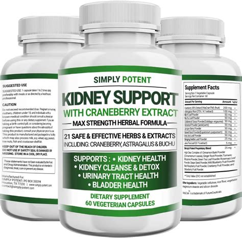 Amazon.com: Kidney Support Supplement, Kidney Cleanse Detox & Repair Formula for Kidney Health ...