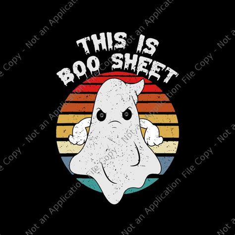 This Is Boo Sheet Ghost Retro Halloween Svg, Boo Sheet Svg, Halloween Svg, Ghost Halloween Svg ...