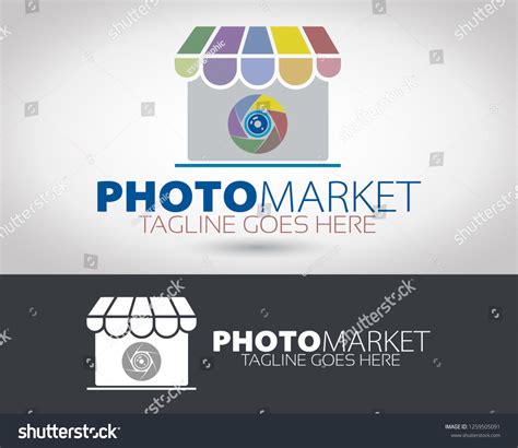 Photo Market Shop Vector Logo Stock Vector (Royalty Free) 1259505091 ...