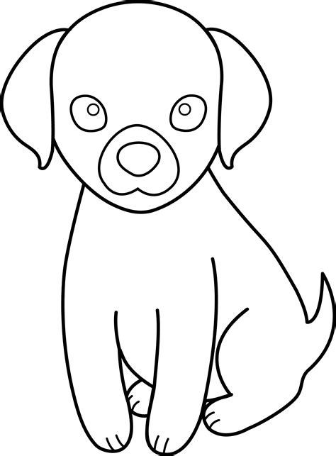 Dog Clipart Coloring | Free download on ClipArtMag