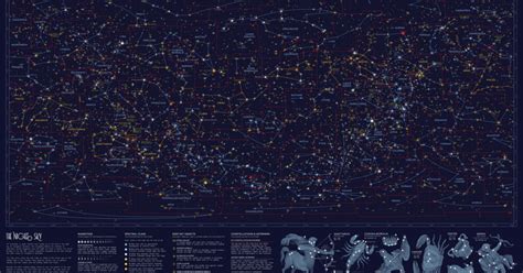 Every Visible Star in the Night Sky, in One Giant Map