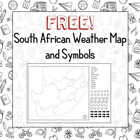 Free: South African weather maps and symbols • Teacha!