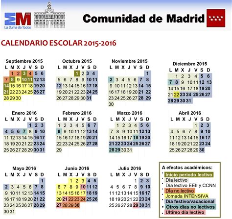 Calendario 2023 2024 Escolar Madrid - Image to u