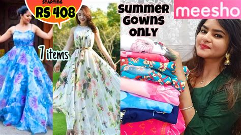 Meesho Gowns/Maxi dresses haul | Summer Gowns/ Maxi dresses Online | Dress haul 2021 | #Meesho ...