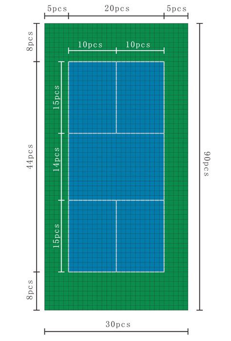 Full Size Pickleball Court 60'x30' | Court Surfaces