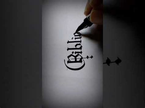 Bibliography font #Calligraphia beautiful font #shorts #youtubeshorts Creative art calligraphy ...