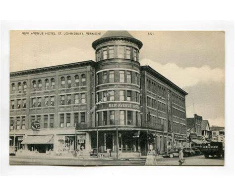 New Avenue Hotel St Johnsbury Vermont vintage postcard