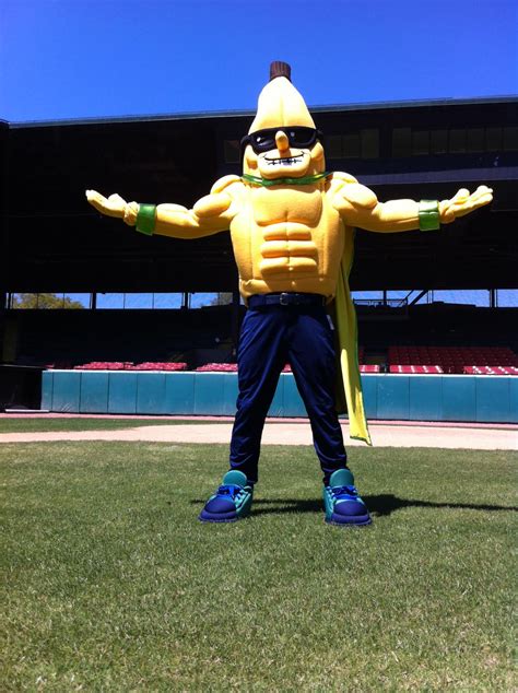 Savannah Bananas Mascot Split Surveys his Domain - April 8, 2016 Photo on OurSports Central