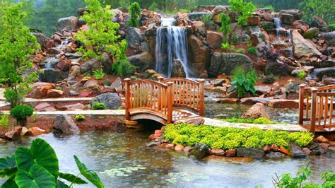 Awesome Darkgreen Garden Waterfall Ideas Beautiful Flower Gardens ...