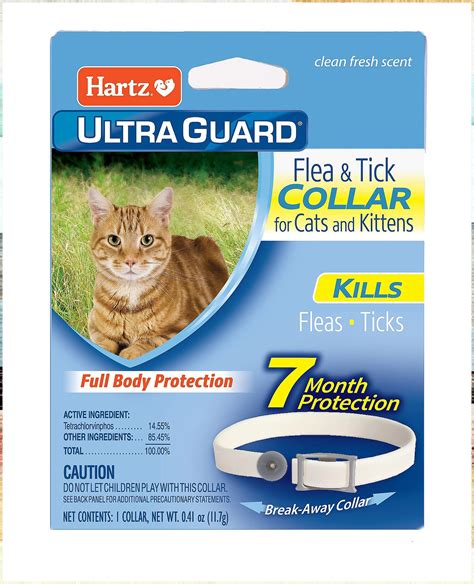 Hartz UltraGuard Flea & Tick Collar for Cats and Kittens, 7 Month Flea and Tick Protection and ...