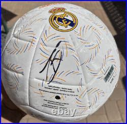 Thibaut Courtois signed Real Madrid Soccer Ball With Proof | Signed ...