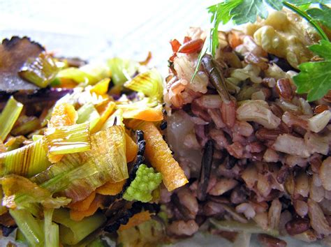 Macrobiótica Ángela recetas originales y otras: TRES ARROCES CON VERDURAS SALTEADAS, SEITÁN DE ...