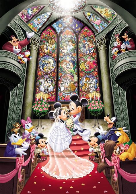 Disney Minnie & Mickey Wedding jigsaw puzzle (1000 piece) - Inside the ...