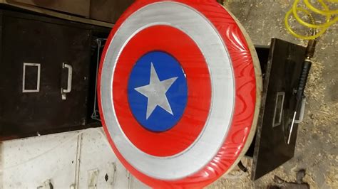 Captain America Shield Wooden Replica With Adjustable Straps