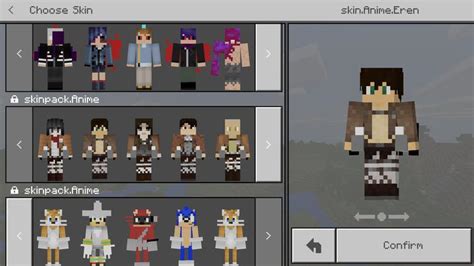 Game & Anime 4D Skin Packs (5 Packs) Mods Minecraft Bedrock