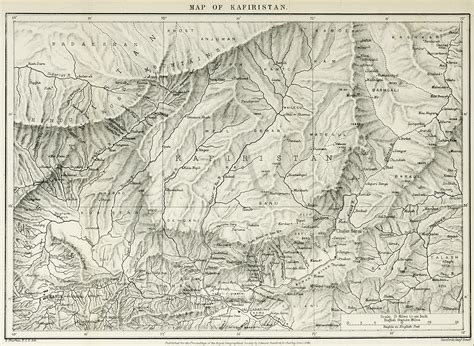 Map of Kafiristan - Antique Print Map Room