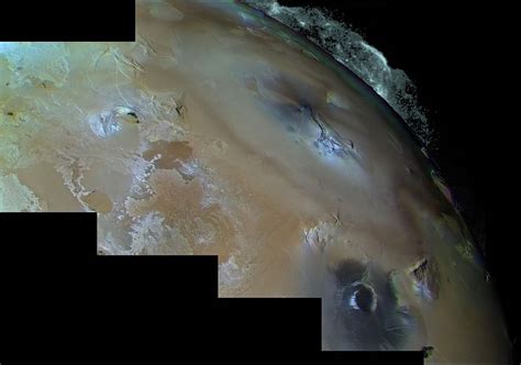 BOÖSAULE MONTES AND PELE IMAGED BY NASA VOYAGER 1