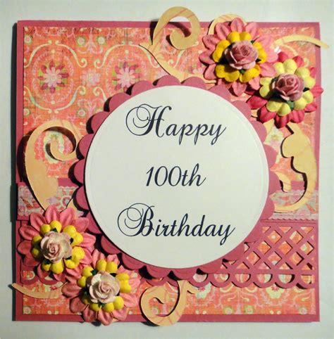 Birthday Card 100 Years Old Time to Create Happy 100th Birthday and Magnolia Candy | BirthdayBuzz