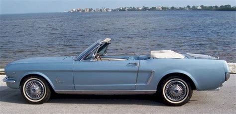 Silver Blue 1965 Ford Mustang Convertible