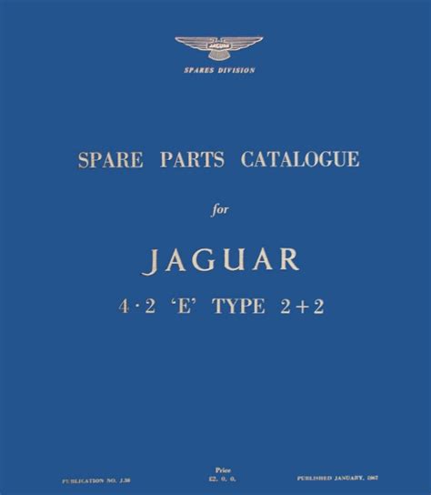 . Jaguar XKE Series 2 Illustrated Parts Manual (Complete), XKEBooks.com