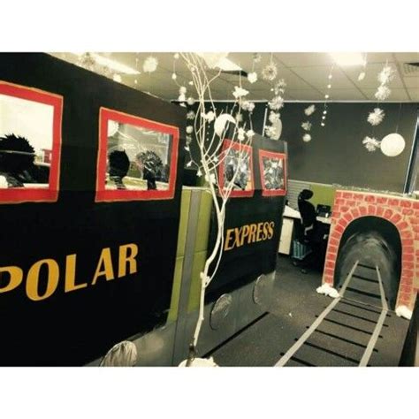 Office Decorations Polar Express #polarexpress #officedecorations | Polar express christmas ...