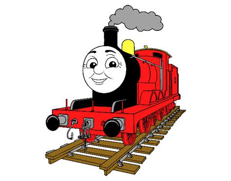 Colored page James the red engine painted by User not registered