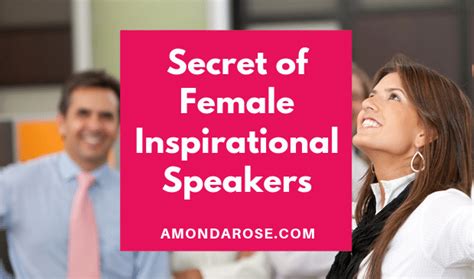 Secret of Female Female Inspirational Speakers | Public Speaking Tips