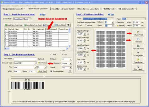 Free Online Sequential Number Barcode Label Maker