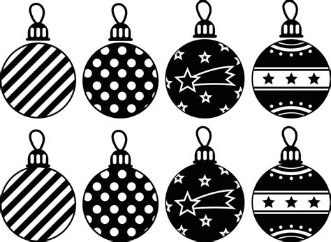 Christmas Ornaments 1 Vector, Christmas Vector, Santa Vector 10352798 ...