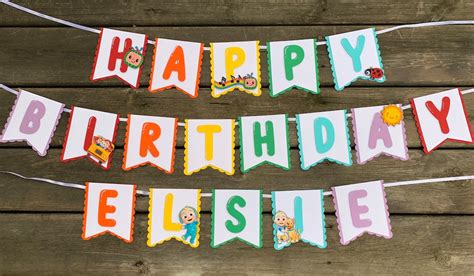 Cocomelon Birthday Banner ,cocomelon Birthday Party ,cocomelon Party Decorations, Jj Cocomelon ...