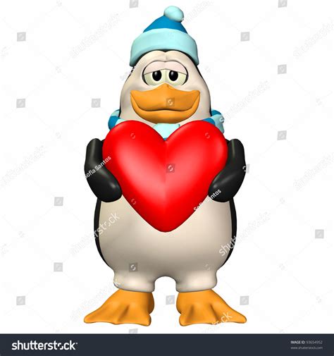 Valentine Penguin Stock Photo 93654952 : Shutterstock