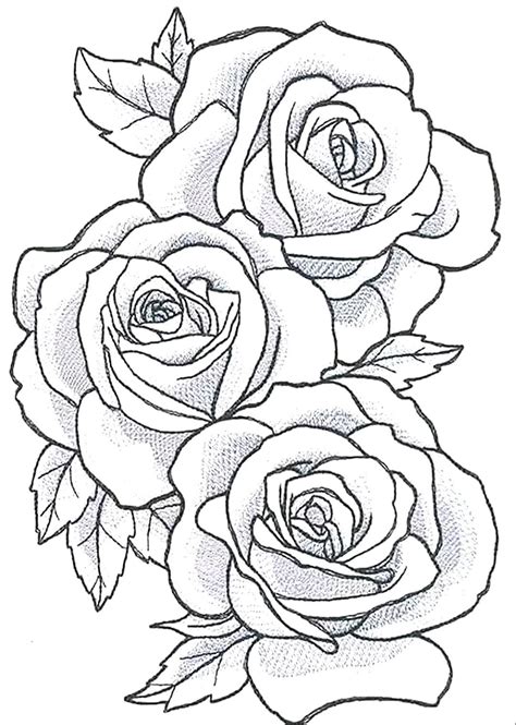 Flower Outline Drawing Simple Outline Rose Drawing Li - vrogue.co