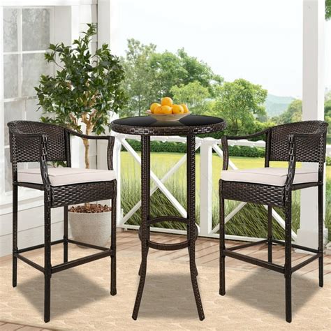 High Table And Chair Patio Set - Patio Furniture