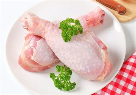 Raw turkey legs stock photo. Image of preparation, skin - 28310956