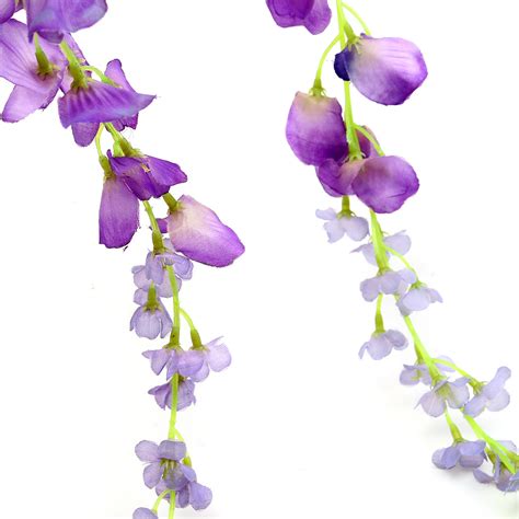 4 Colors Artificial Silk Wisteria Garden Hanging Flower Vine Wedding Decor at Banggood